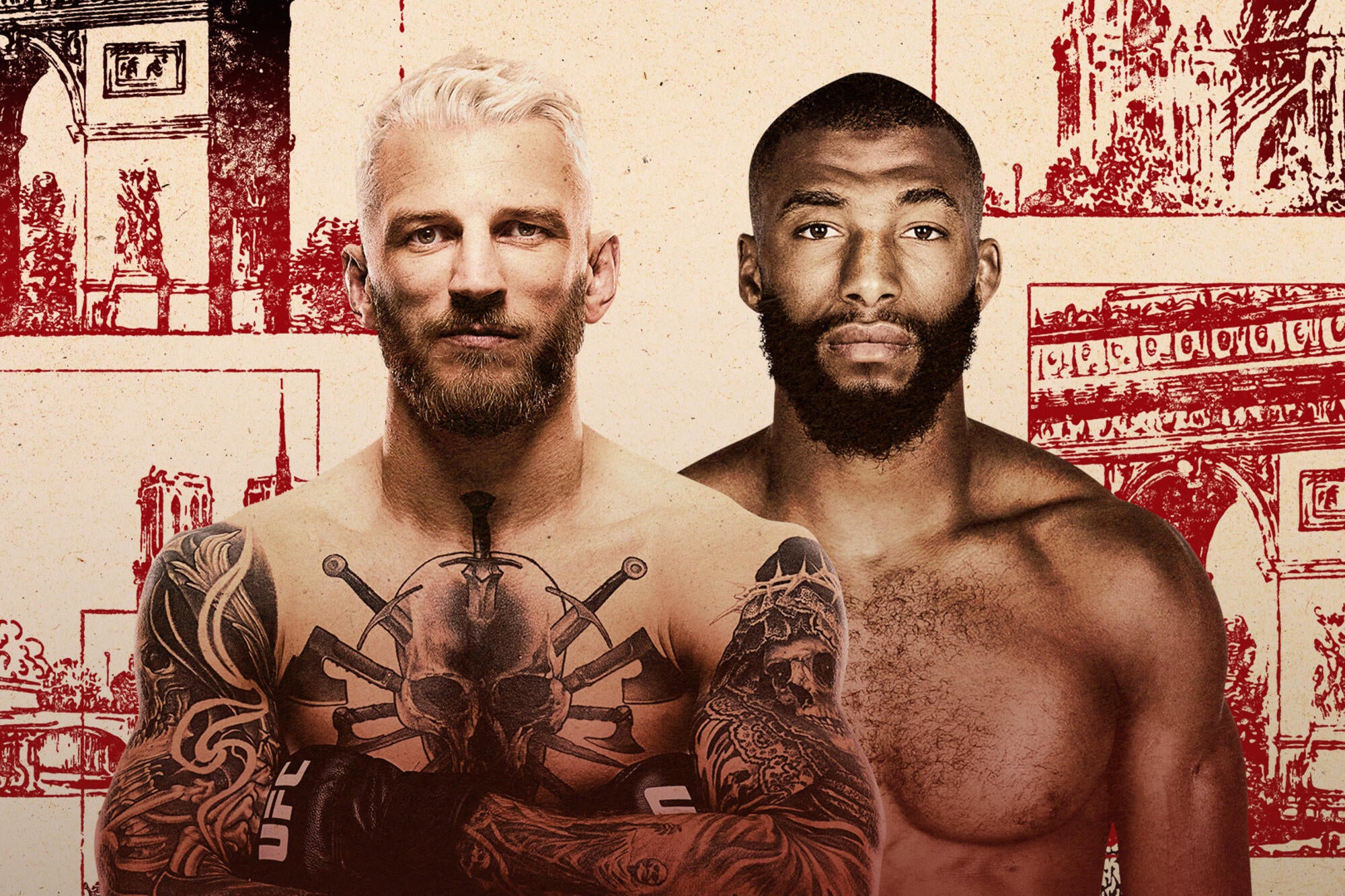 Affiche officielle UFC Paris 2026 Parnasse vs Hooker